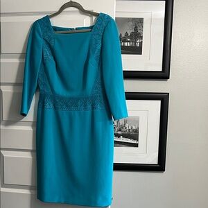 ANTONIO MELANI Elegant Turquoise Women's Dress
